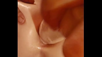 Readhead ass n pussy wrecked with big dildo then fucked hard after drinking way to much