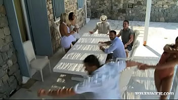 Check out the hooters bouncing while melissa ria rides her mans dick