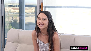 Rookie fuck doll lets agent paint her face