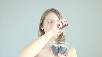 Dirty slut crushing and licking balls