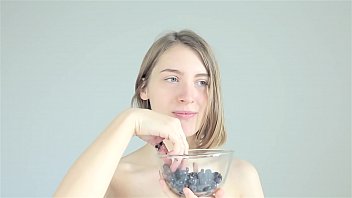 Dirty slut crushing and licking balls