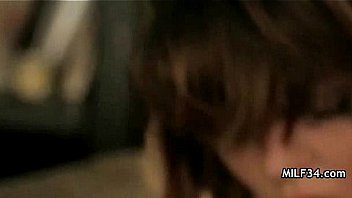 Trashy hot milf is horny for a fuck