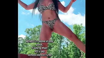When i’m alone at the pool feeling that 90s old school funk