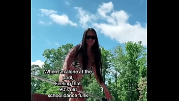 When i’m alone at the pool feeling that 90s old school funk