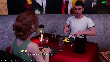 Being a dik #175 busty red head talks about anal while waiter overhears our conversation