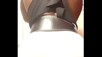Xxl black muscle butt vibrating sex toy tease leads to verbal cum