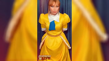 Hot solo cosplay peformance of teasing redhead penny pax