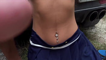 Fake traffic inspector accepted payment of fine in forest with cocks in her pussy 1 219