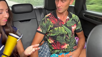 Fake traffic inspector accepted payment of fine in forest with cocks in her pussy 1 219