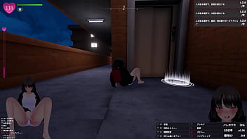 人がいつ出てくるかわからないエレベーター前で 聖水噴射！