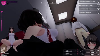 人がいつ出てくるかわからないエレベーター前で 聖水噴射！