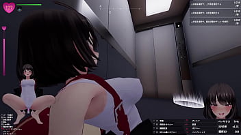 人がいつ出てくるかわからないエレベーター前で 聖水噴射！