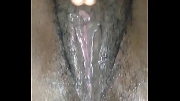 Having fun with her fingers