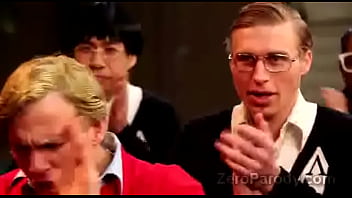 Hottie gets doggyfucked and jizzed in porn parody