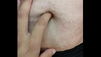 Exploring a milf's navel