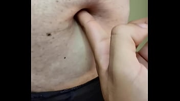 Exploring a milf's navel