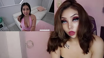 Masturbándome con una tetona y nalgona cachonda