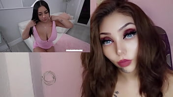 Masturbándome con una tetona y nalgona cachonda
