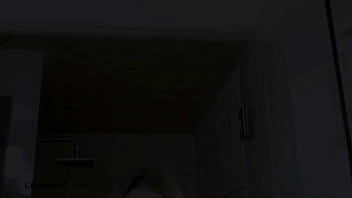 Stunning blonde model enjoys a sensual bath