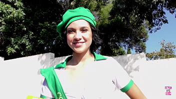 The teen cadey mercury engages in the sale of cookies and receives a large phallus as a kind of compensation