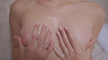 Nipples play foam soap small tits free