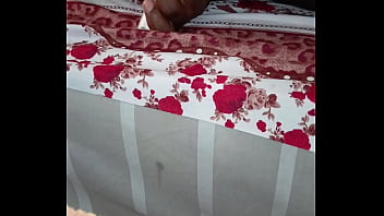 Horny wife fucks herself with a huge object