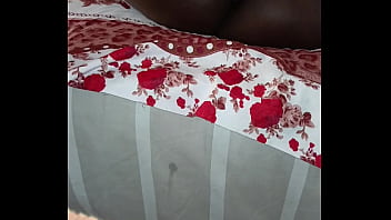 Horny wife fucks herself with a huge object