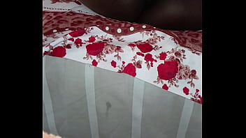 Horny wife fucks herself with a huge object