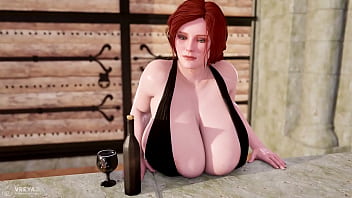 Huge boobs lactation 3d