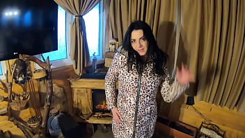 Preview mega milf milfycalla gets a load of cum on puffy jacket 165 hot ass babe in tight leather leggings fucked by big