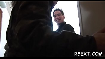 Tattooed older gives orall service