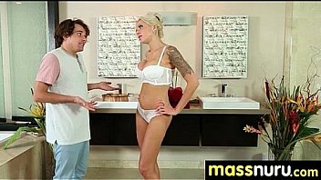 Nuru massage ends with a hot shower fuck 22