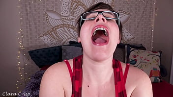 Tempting you into cumming on my retainers bbw milf mouth