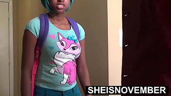 Failing Grades And Lying About Classes Lead To Fucking Step Dad For Forgiveness Sexy Brat Sheisnovember Caught Sneaking Out Of Institution And Failed Studies Gives Kneeling Blowjob And Fuck Ebony Step Daughter Manipulation By Msnovember thumbnail
