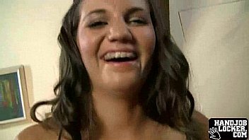 Teen slut gives nice handjob