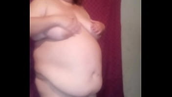 Stacy teases naked and rub her tits free video