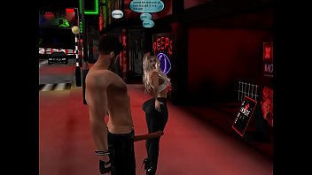 Milf whore in spandex strutting on streets