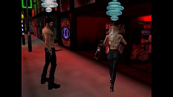 Milf whore in spandex strutting on streets