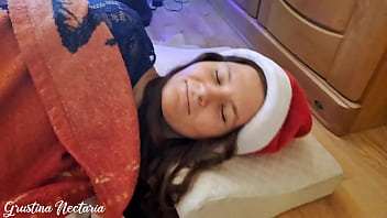 Russian santa fucked the girl under the christmas tree