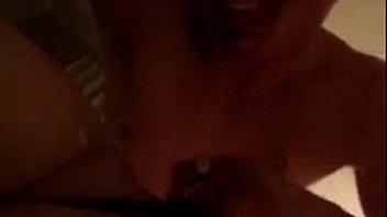 Teen fuck herself with huge purple dildo