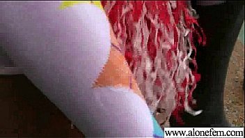 Cute alone girl jenna rose masturbates with sex dildos toys clip 11