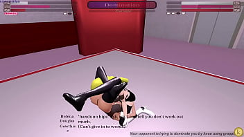 Helena vs gawthicc kinky fight club sexfight lesbian strap on
