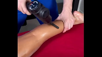 Ebony teen beauty with huge natural tits lily starfire getting fucked after massage