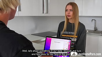 Blonde In Black Lingerie Suck My Cock In Pov thumbnail