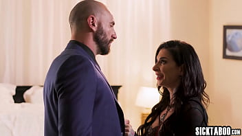 Sexy babe swallowed big hard cock