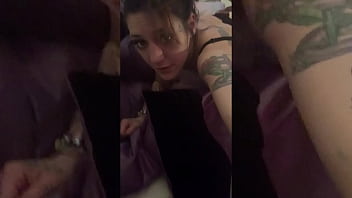 Tatted emo beauty takes backs shots and submits