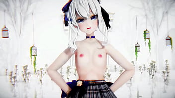 Hoshimachi Suisei Undress Dance Hololive Hentai Vtuber Rabbit Hole Song Mmd 3d White Hair Clip thumbnail