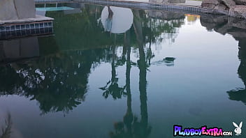 Petite latin artist posing naked for playboy outdoor