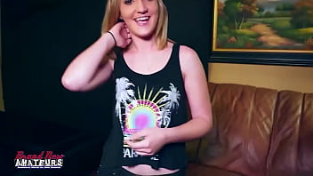 Cute blonde ryann and horny brunette olyssia share a big cock to suck