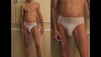 Panties Down And A Penis Plug In Shaved Cock thumbnail